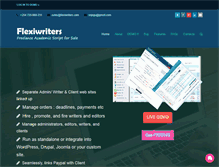 Tablet Screenshot of flexiwriters.com